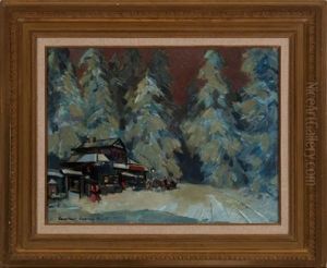Fete Foraine Au Crepuscule by Konstantin Alexeievitch Korovin