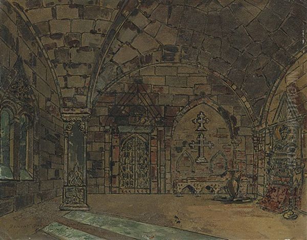 Set Design For 'the Demon": Act Iii, Scene 6 - view 1