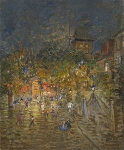 Carnival Near Moulin De La Galette by Konstantin Alexeievitch Korovin
