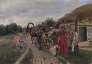 Returning From The City by Petr Ivanovic Korovin