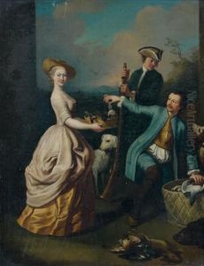 Scene De Retour De Chasse by Antonio Beccadelli