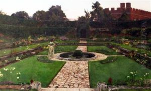 The Dutch Garden, Hampton Court by Henry Somers Kortright