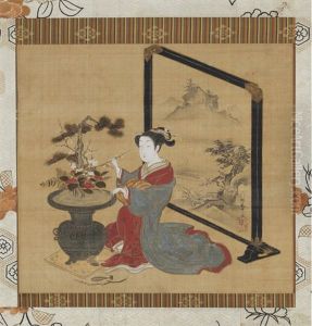 Flower Arrangement by Isoda Koryusai