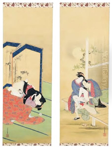Gekka Gokan-zu, Kotatsu-zu - view 1
