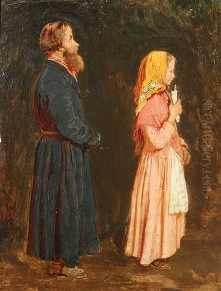 In The Church (study For Pered Izpoved'ju) - view 1