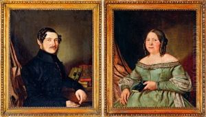 Hazaspar Portreja (pair) by Adolf Kosarek
