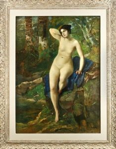 Nymphe Am Waldbach by Rudolf Koeselitz