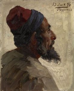 Male Portrait by Nikolaij Andreevits Koshelev