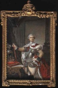 Stanislas Augustus Poniatowski, King Of Poland (1732-1798), Three-quarter Length Holding A Baton...