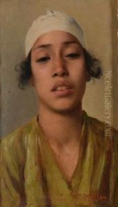 Portrait De Jeune Homme Au Turban by Franz Xavier Kosler