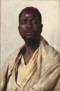 Portrait D'un Nubien Au Caire by Franz Xavier Kosler