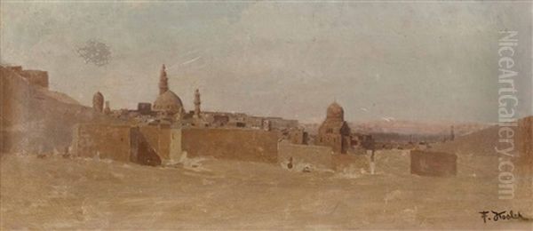 Islamische Wustenstadt Mit Moschee - view 1