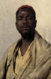 Portrait Of An Egyptian In A Khaki Tunic