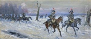 Napoleon Returning From Moscow by Jerzy Kossak