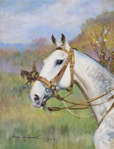 Gray Horse by Jerzy Kossak