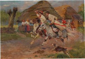 The Ride To The Feast by Jerzy Kossak