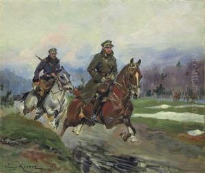 Ulan's Patrol by Jerzy Kossak