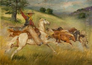 Na Stepach Kalifornijskich by Jerzy Kossak