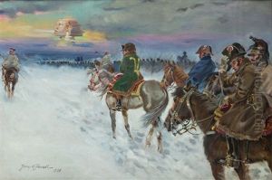 Wizja Napolewon W Czasie Odwrotu Spod Moskwy
