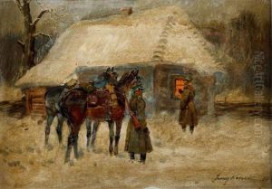 Popas by Jerzy Kossak