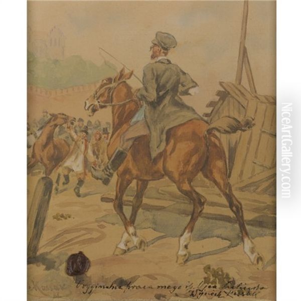 Rider On Horseback - view 1
