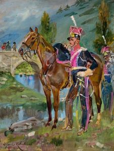 Ulan Spod Somosierry by Woiciech Ritter Von Kossak