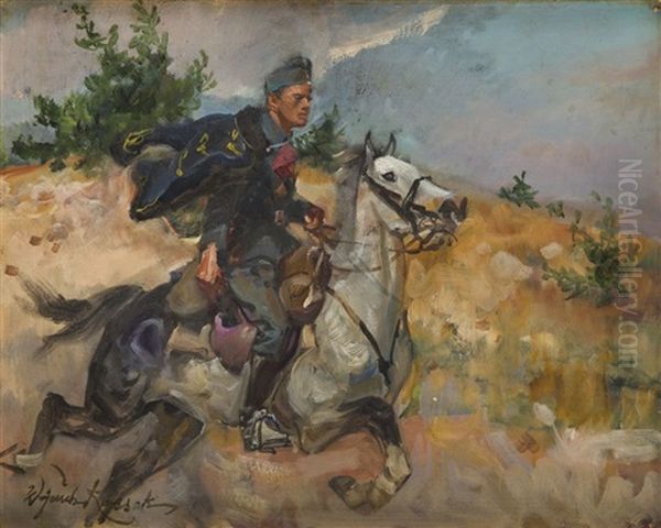 Uhlan On A Horse - view 1
