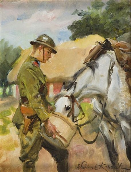 Horse Feeding - view 1