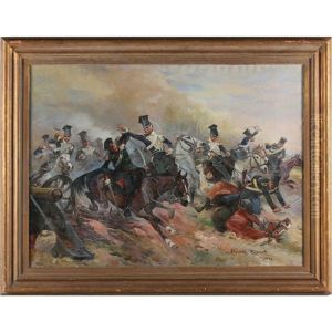 Cavalry Charge by Woiciech Ritter Von Kossak