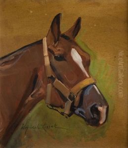 Horse Head by Woiciech Ritter Von Kossak