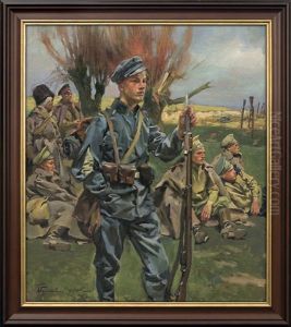 Guarding Captives by Woiciech Ritter Von Kossak