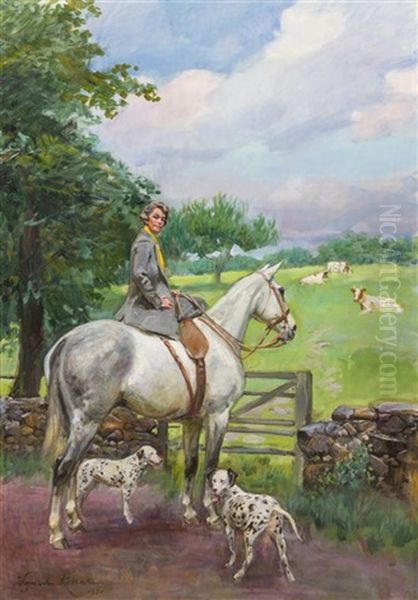 Woman On Horseback - view 1