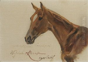 Horse Head by Woiciech Ritter Von Kossak