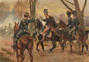 Battle Of Raszyn by Woiciech Ritter Von Kossak