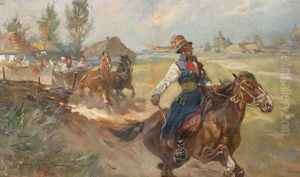 Horseman With Travelers thumbnail