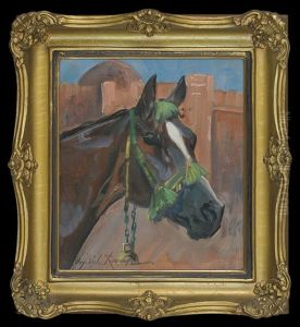 Horse's Head by Woiciech Ritter Von Kossak