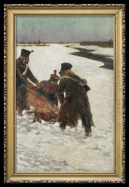 Napoleon Soldiers Campfire - view 1