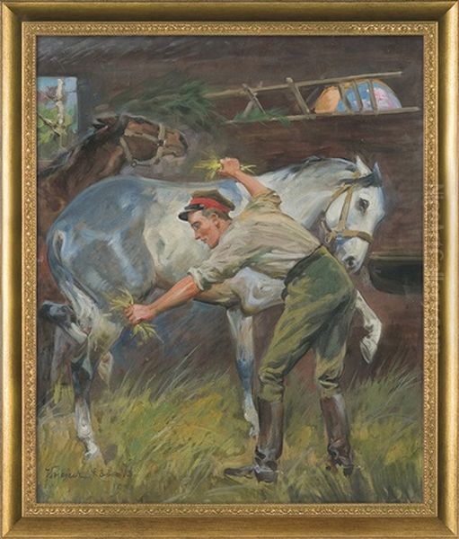 Uhlan With A Horse - view 1