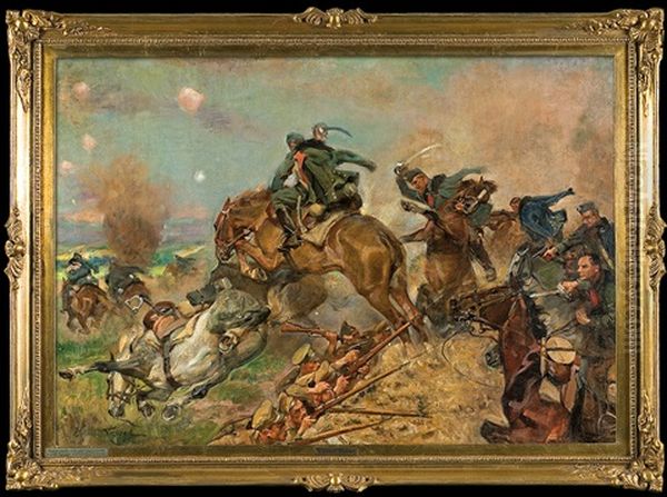 Polish Riders Fighting Russians - view 1