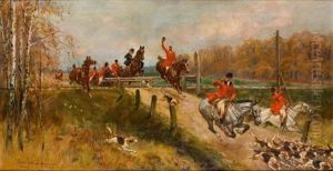 Pogon Za Lisem by Woiciech Ritter Von Kossak