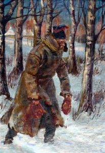 Soldier At The Forest by Woiciech Ritter Von Kossak