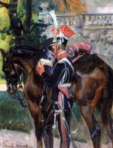 Uhlan With His Horse