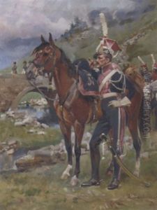 Polish Lancers Of The French Imperial Guard by Woiciech Ritter Von Kossak