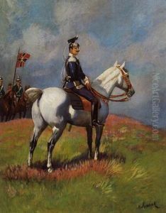 Kaiser Wilhelm Ii Bei Den Kaisermanovern Des Jahres 1901 by Woiciech Ritter Von Kossak