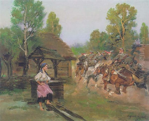 Cavalry Charging By - view 1
