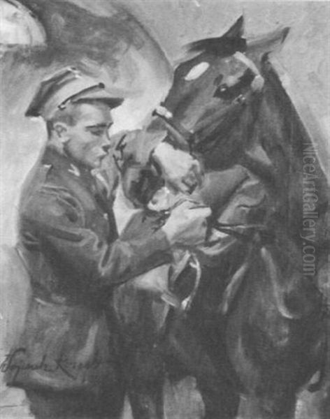 A Soldier And Horse - view 1