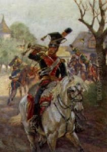 Rallying The Troops by Woiciech Ritter Von Kossak