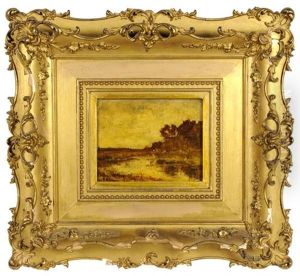 Sepia Toned Riverscape by Frederick William Kost