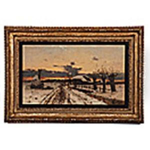 Winter Scene by Frederick William Kost