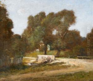 Sunlit Bridge In A Rural Landscape